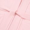 Cashmere Women's Robe in pink showing close up of tie belt